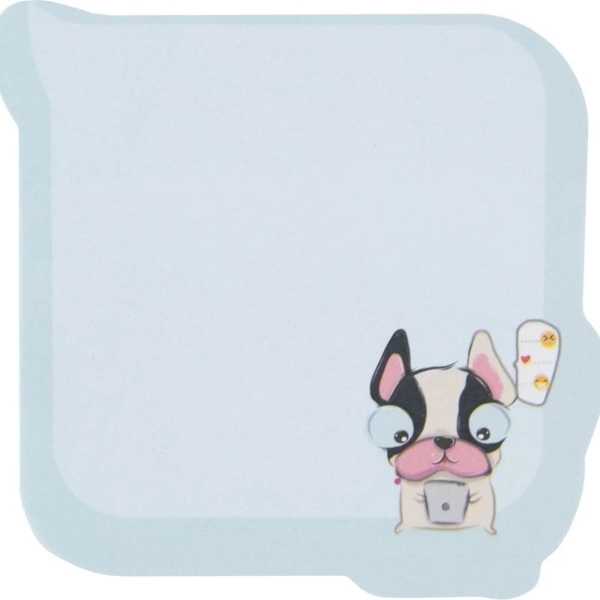 Блок паперу з клейким шаром Kite Chat dog 70х70 мм 50 аркушів (K22-298-4) - Pampik