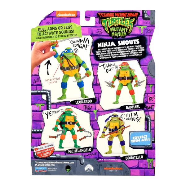 Ігрова фігурка TMNT Черепашки-Ніндзя Мікеланджело (83353) - Pampik - 7