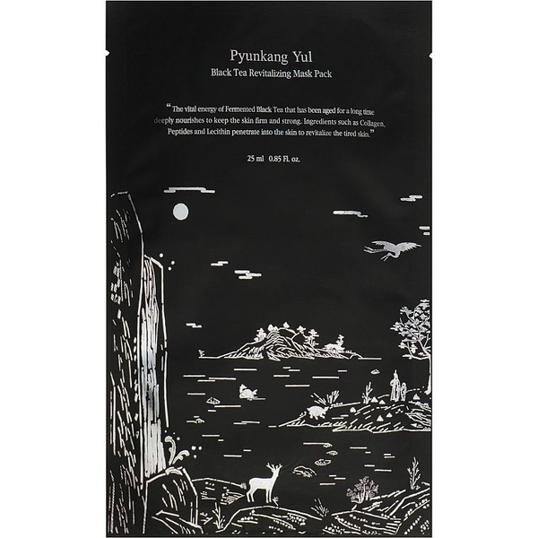 Маска для лица Pyunkang Yul Black Tea Revitalizing Mask Set тканевая, 25 мл - Pampik