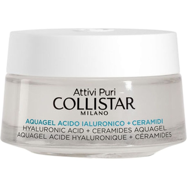 Аква-гель для лица Collistar Pure Actives Hyaluronic Acid + Ceramider Aquagel, с гиалуроновой кислотой и церамидами, 50 мл - Pampik