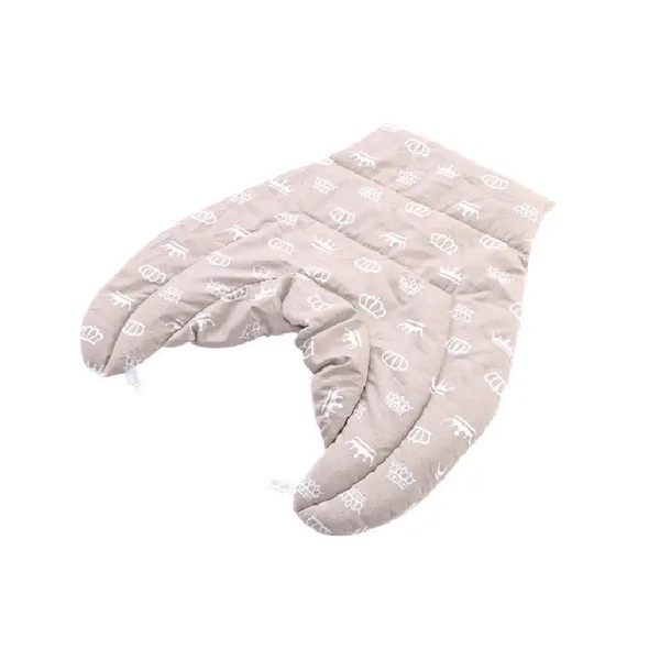 Грілка-компрес з коміром Ideia Корона, із зерном пшениці, 46x44x24 см, бежевий (8-30289) - Pampik