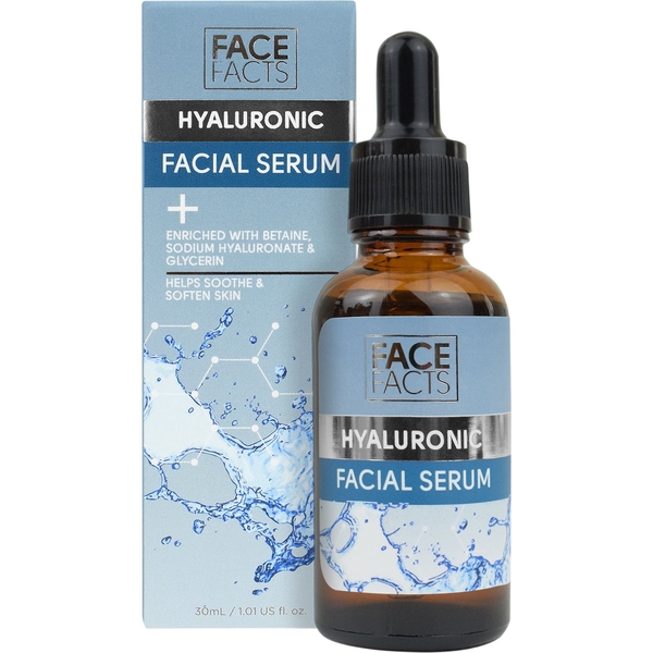 Гиалуроновая сыворотка для кожи лица Face Facts Hyaluronic Facial Serum 30 мл - Pampik