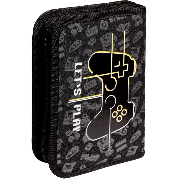 Пенал жесткий Yes HP-04 Game, 13х21х4 см, черный (533356) - Pampik - 2