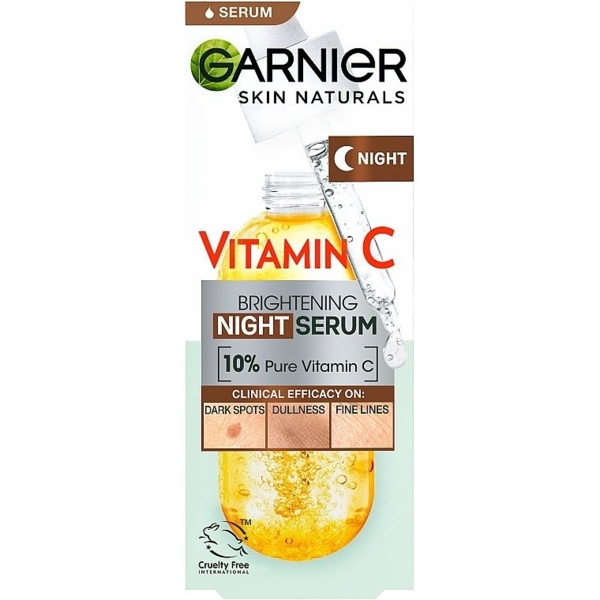 Ночная сыворотка Garnier Skin Naturals Vitamin C Brightening Night Serum 30 мл - Pampik - 3