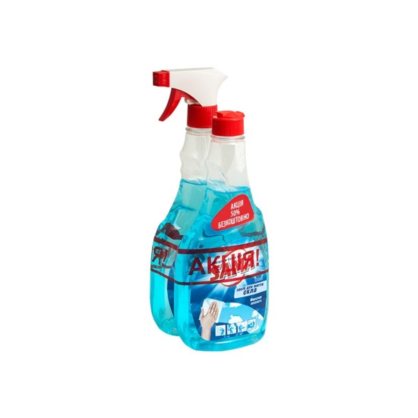 Засіб для миття скла Sama, тригер 500 мл + запаска, 500 мл - Pampik