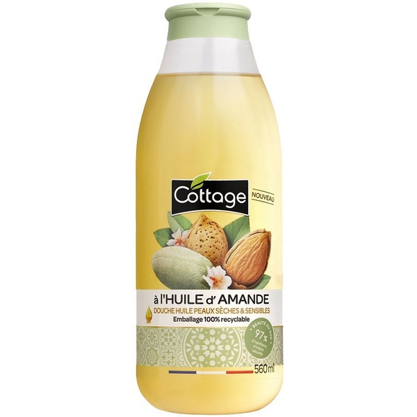 Олія для душу Cottage Almond Oil 560 мл - Pampik