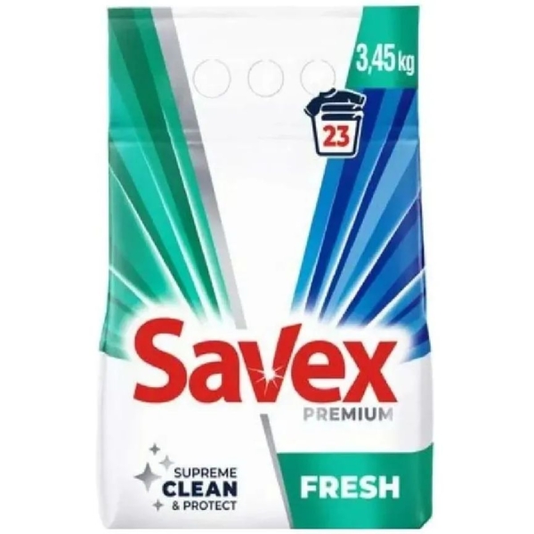 Пральний порошок Savex Premium Fresh, 3.45 кг - Pampik