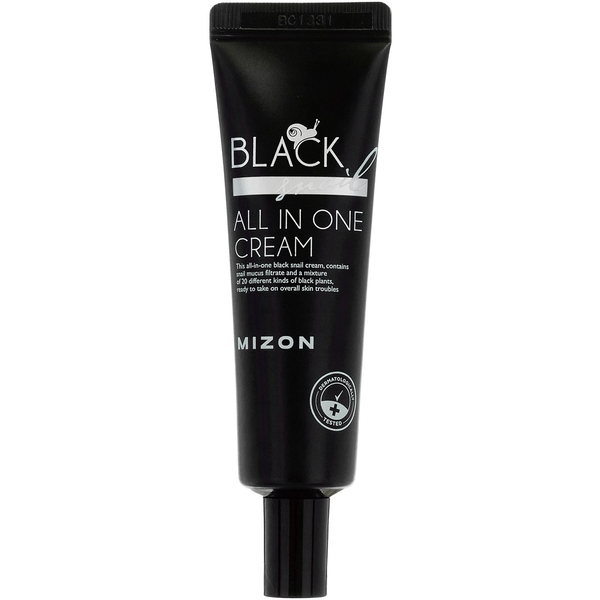 Крем для обличчя Mizon Black Snail All In One Cream, живильний з фільтратом муцина равлика, 35 мл - Pampik