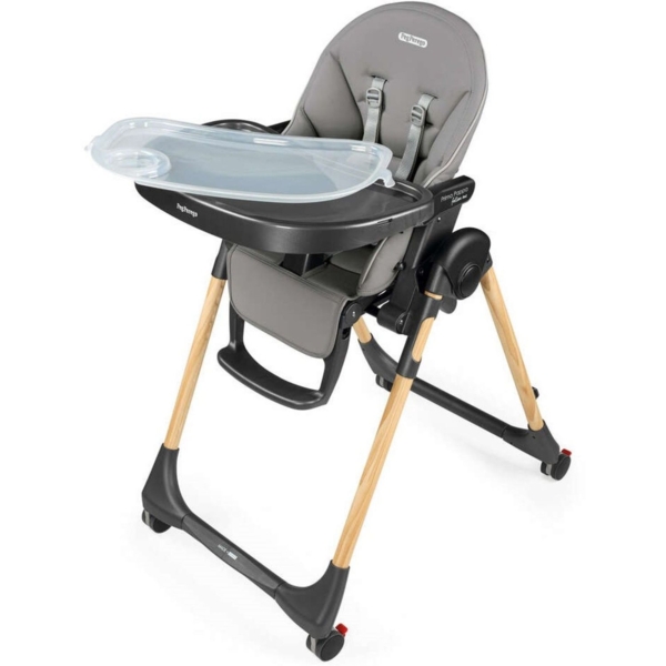 Стілець Peg-Perego Prima Pappa Follow Me Amblance Ice, преміум сірий (IH01000002BL73) - Pampik - 5
