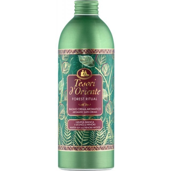 Парфумований крем-гель для ванни Tesori d'Oriente Лісовий Ритуал, з хінокі та нінфеа, 500 мл - Pampik