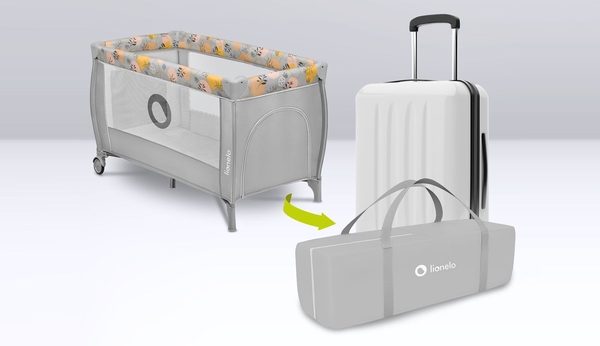 Манеж-ліжечко Lionelo Stefi Plus Pink Yellow (LO-STEFI PLUS PINK YELLOW) - Pampik - 7