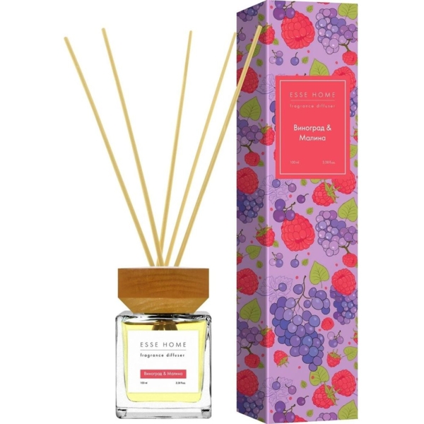 Аромадиффузор Esse Home Виноград и Малина, 100 мл - Pampik