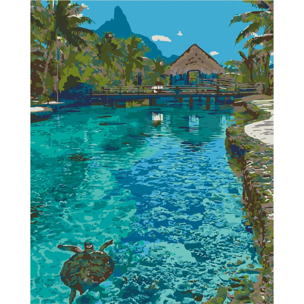 Картина по номерам ArtCraft Рай на земле 40x50 см (10578-AC) - Pampik