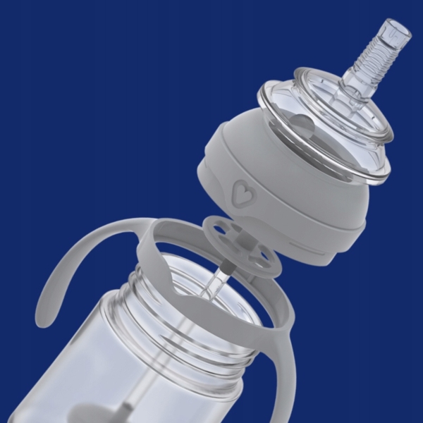 Кружка-непроливайка Lovi Моя первая кружка с трубочкой и утяжелителем, 150 мл, коричневый (35/363) - Pampik - 3