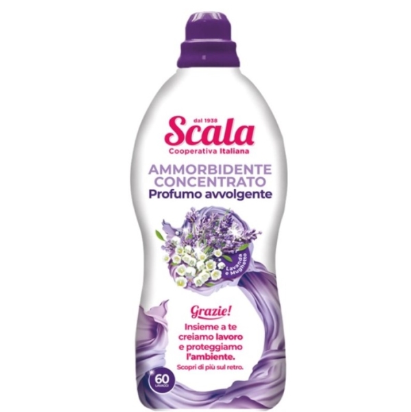 Концентрированный кондиционер-ополаскиватель Scala Ammorbidente Lavanda&Mughetto, 1.5 л - Pampik