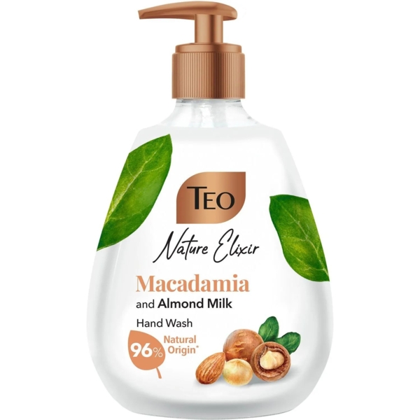 Рідке мило Teo Nature Elixir Macadamia and Almond Milk, 300 мл - Pampik