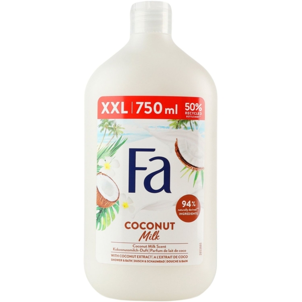 Гель для душу Fa Coconut Milk, 750 мл - Pampik
