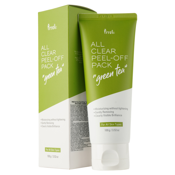 Маска-плівка Prreti All Clear Peel-Off Pack Green Tea 100 г - Pampik