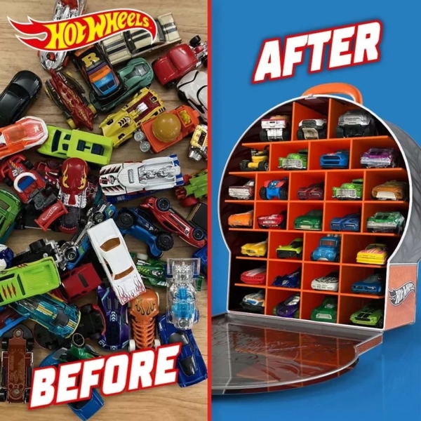 Контейнер-колесо для машинок Hot Wheels металлический (HWCC18) - Pampik - 5