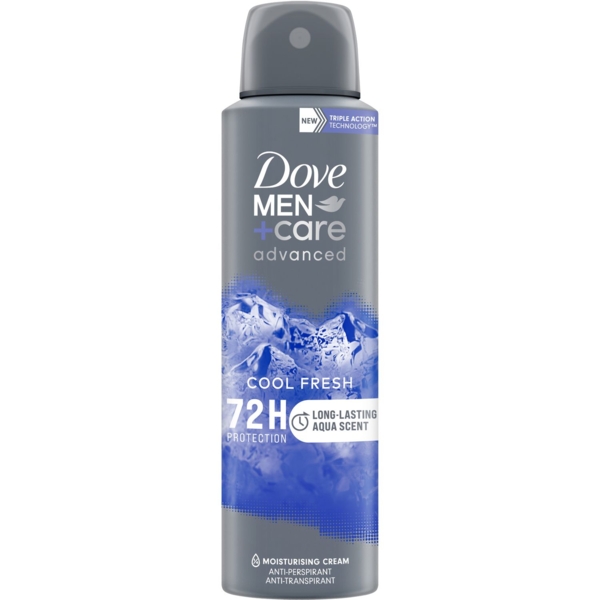Антиперспірант Dove Men+Care Прохолодна свіжість 72h, аерозоль, 150 мл - Pampik