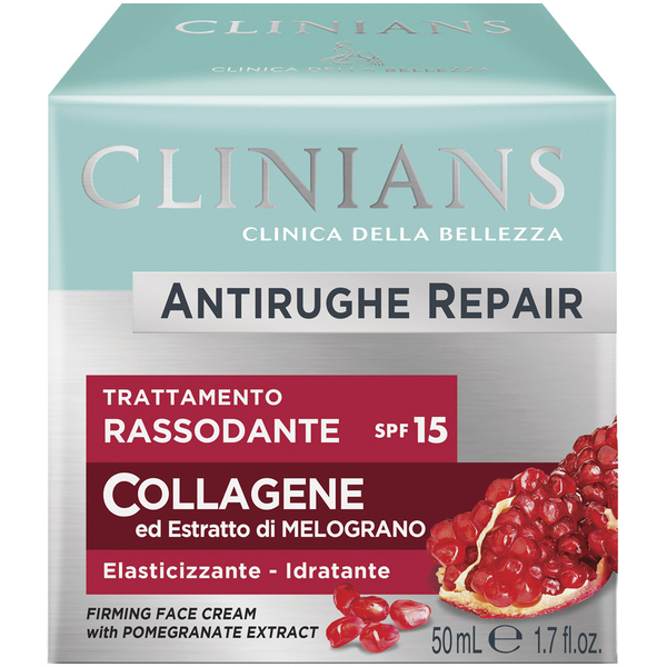 Дневной крем для лица Clinians Antirughe Repair против первых морщин SPF-15 с гранатом, 50 мл - Pampik