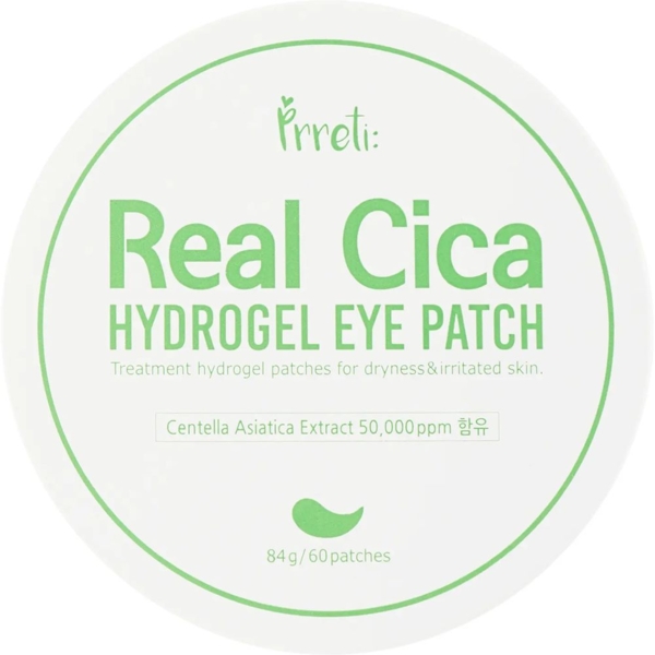 Гидрогелевые патчи для глаз Prreti Real Cica Hydrogel Eye Patch, 60 шт. - Pampik - 2