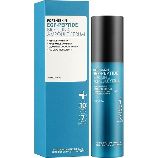 Сироватка для обличчя Fortheskin EGF-Peptide Bio-Clinic Ampoule Serum, 70 мл - Pampik