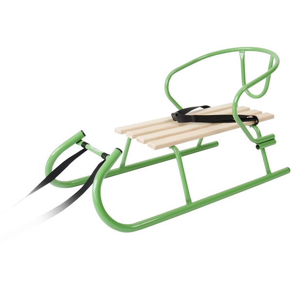 Санки Vitan Овен зі спинкою салатові (2130042) - Pampik