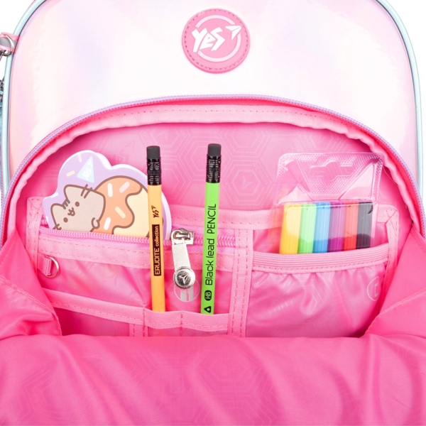 Рюкзак каркасний Yes S-78 Barbie, розовый с серым (552124) - Pampik - 12