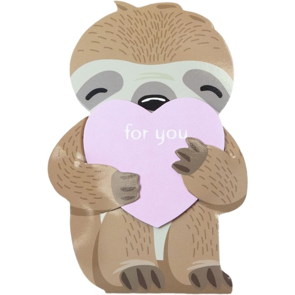 Блокнот дитячий Malevaro Звірята 3+ Лінивець з сердцем 78x116 мм 40 аркушів (52808) - Pampik