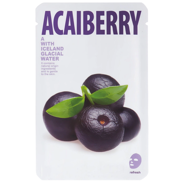 Тканинна маска для обличчя CNF The Iceland Ягода асаї 20 г - Pampik