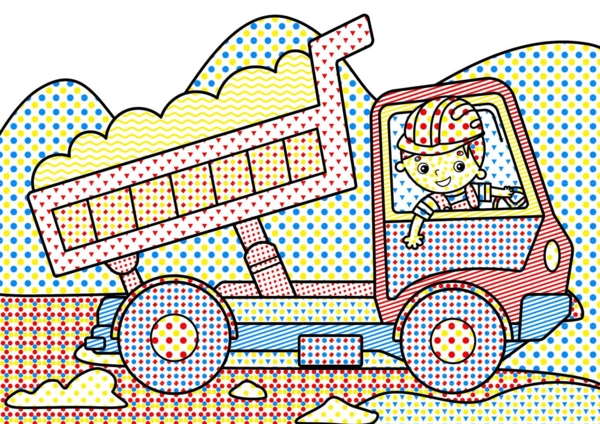 Чарівна водна розмальовка Кристал Бук Будівельна техніка, 8 сторінок (F00024081) - Pampik - 3