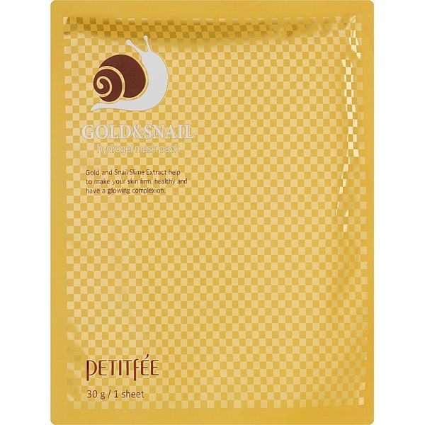 Маска для обличчя гідрогелева Petitfee Gold&Snail Transparent Gel Mask Pack - Pampik