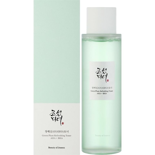 Тонер для обличчя Beauty of Joseon Green plum refreshing toner AHA+BHA з кислотами 150 мл - Pampik