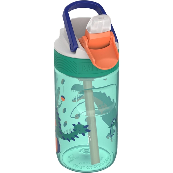 Пляшка для води дитяча Kambukka Lagoon Kids Juggling Dino, 400 мл, світло-зелена (11-04047) - Pampik