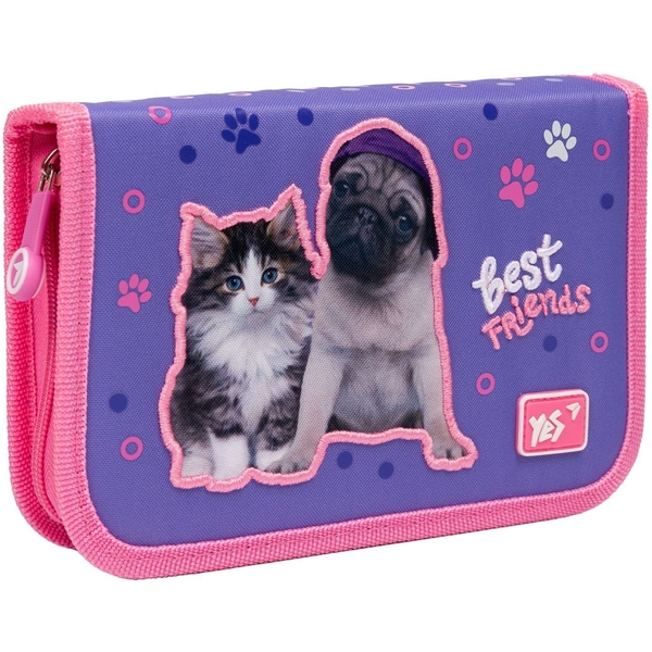 Пенал жесткий Yes HP-02 Keith Kimberlin, 13х21х3 см, фиолетовый (533112) - Pampik