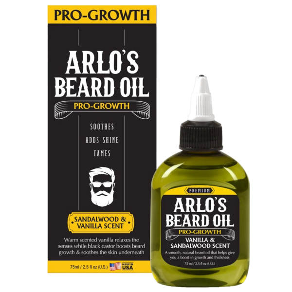 Масло для бороды Arlo's Pro-Growth Beard Oil Vanilla & Sandalwood Scent, 75 мл - Pampik