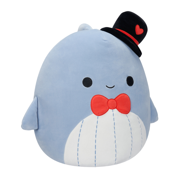 Мягкая игрушка Squishmallows Синий Кит Самир, 30 см (SQVA00873) - Pampik - 2