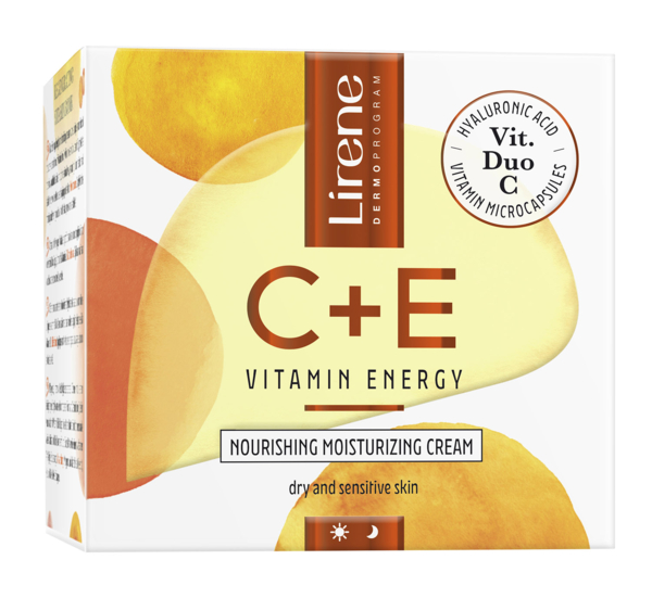 Питательный крем для лица Lirene C+E Vitamin Energy Cream 50 мл - Pampik - 2
