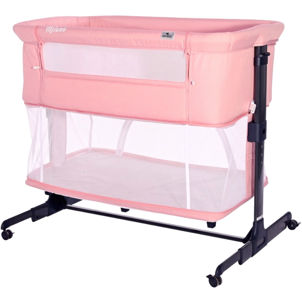 Кроватка Lorelli Milano, розовая (24819) - Pampik