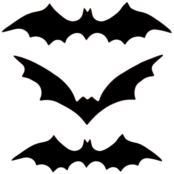 Набор Yes! Fun Halloween Летучие мыши 3D, 16 шт., черные (973630) - Pampik