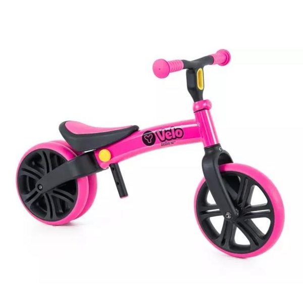 Беговел YVolution YVelo Junior, розовый (N101050) - Pampik