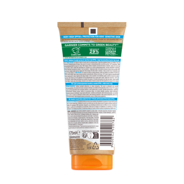 Сонцезахисне молочко для дітей Garnier Ambre Solaire Kids, SPF50+, 175 мл - Pampik - 2