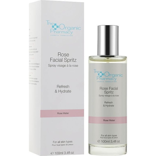 Тонік-спрей для глибокого зволоження The Organic Pharmacy Rose Facial Spritz Toner, 100 мл - Pampik