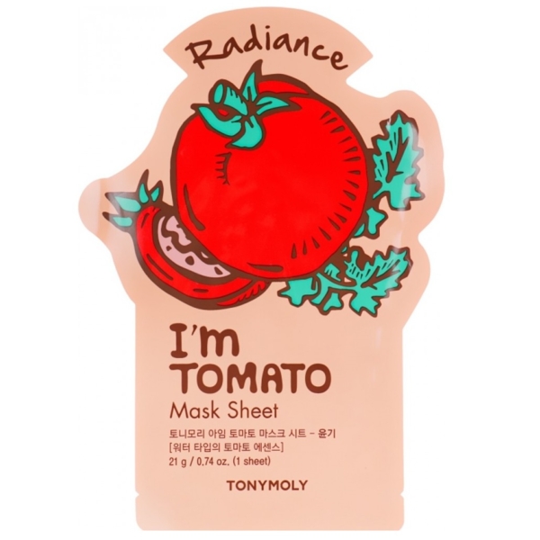 Маска тканевая для лица Tony Moly I'm Tomato Mask Skin Glow Томат, 21 мл - Pampik