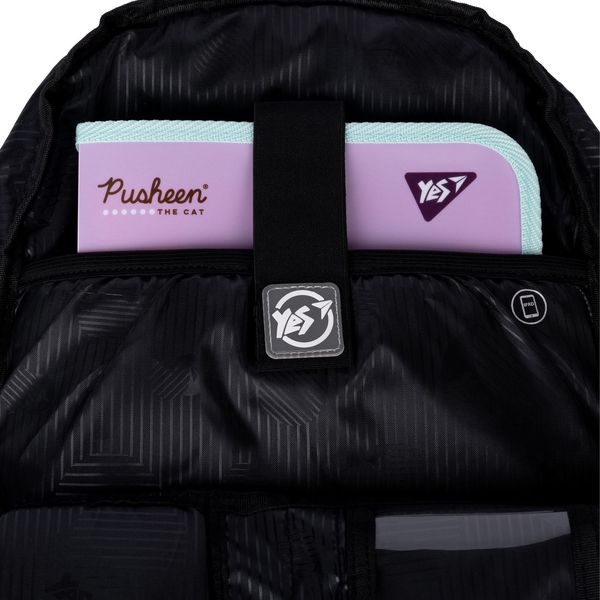 Рюкзак Yes T-105 Cats, серый с черным (558940) - Pampik - 11