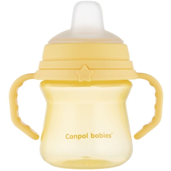 Кружка тренувальна Canpol babies First Cup Bonjour Paris, 150 мл, жовтий (56/614_yel) - Pampik - 4