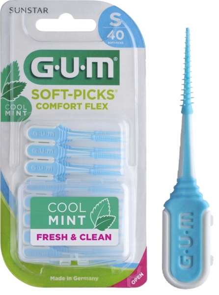 Набір міжзубних щіток GUM Soft Picks Comfort Flex Mint S, 40 шт. - Pampik - 2