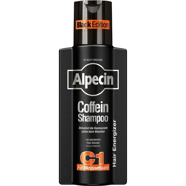 Шампунь з кофеїном Alpecin Coffein C1 Black Edition, проти випадіння волосся, 250 мл - Pampik