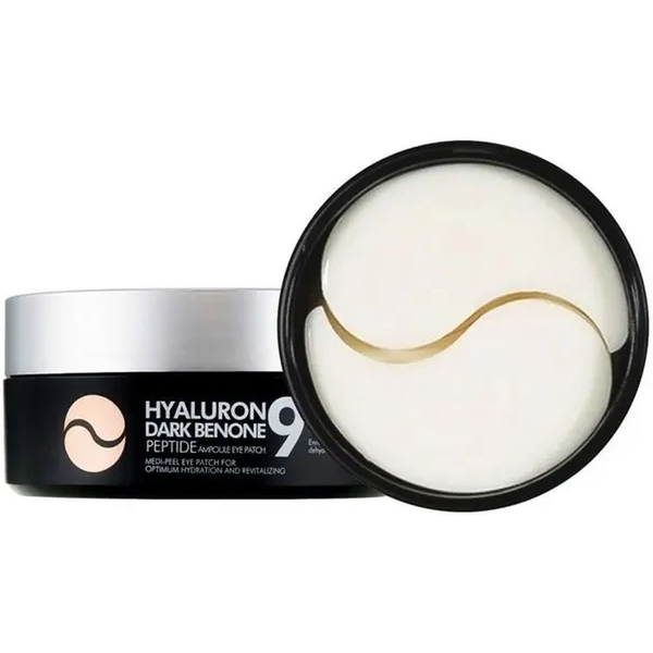 Гидрогелевые патчи Medi-Peel Hyaluron Dark Benone Peptide 9 Ampoule Eye Patch от темных кругов, 60 шт. - Pampik - 2